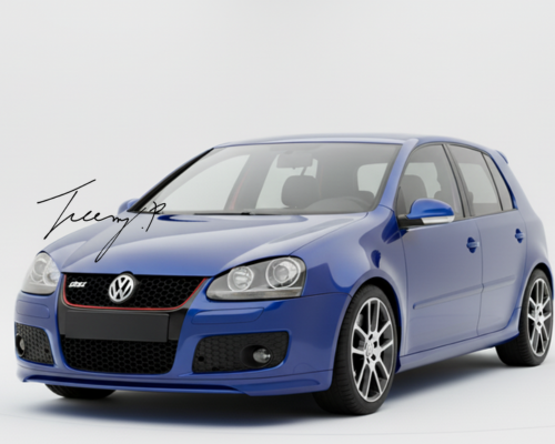 VW Golf MK5 2003-2009 Front Grille GTI Gloss Black