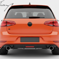 VW Golf MK7  GTI 2012-2020 Gloss Black Rear Diffuser with LED Lights
