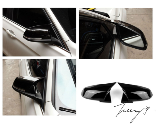 BMW F20 F22 F23 F30 F31 F34 F32 F36 E84 F87 SIDE MIRROR CAPS COVER GLOSS BLACK