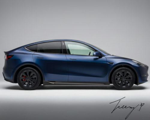 Tesla Model Y 2022-2024 Gloss Black Side Skirt