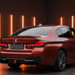 BMW 5 Series G30 G38 2017-2022 Gloss Black Rear Valance Diffuser Quad