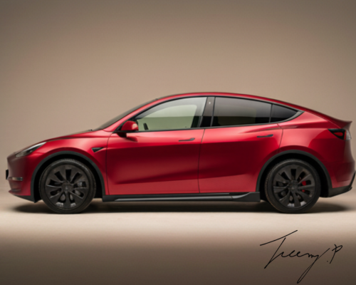 Tesla Model Y 2022-2024 Gloss Black Side Skirt