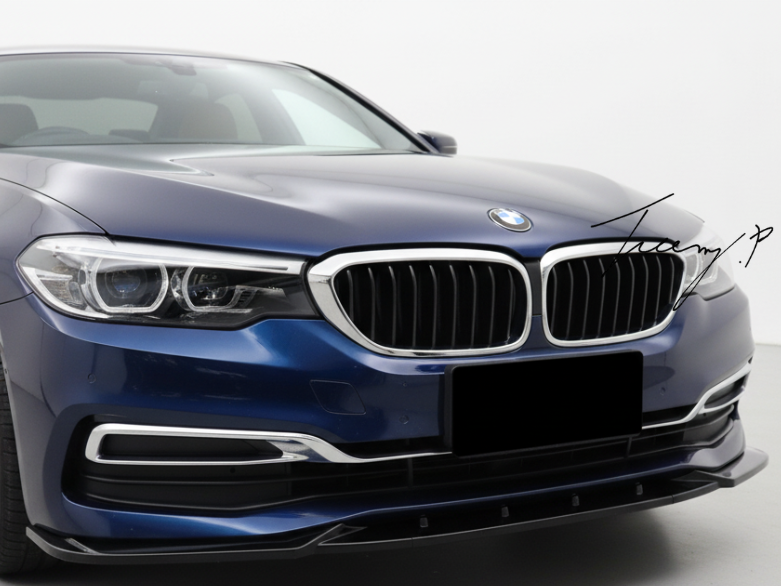 BMW 5 Series G30 G31 (2017-2021) Pre-LCI Non M Sport Gloss Black Front Splitter Lip