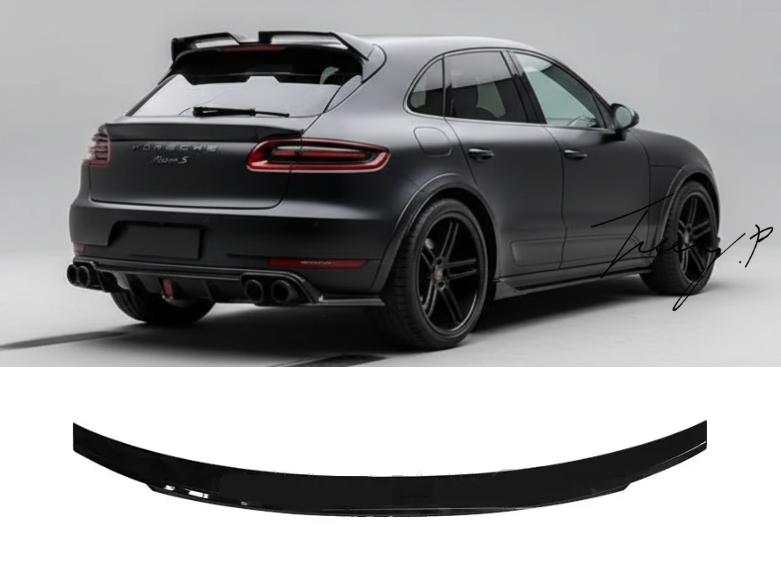 Porsche Macan (2014+) Gloss Black Rear Boot Spoiler Mid Wing Lip Body Kit