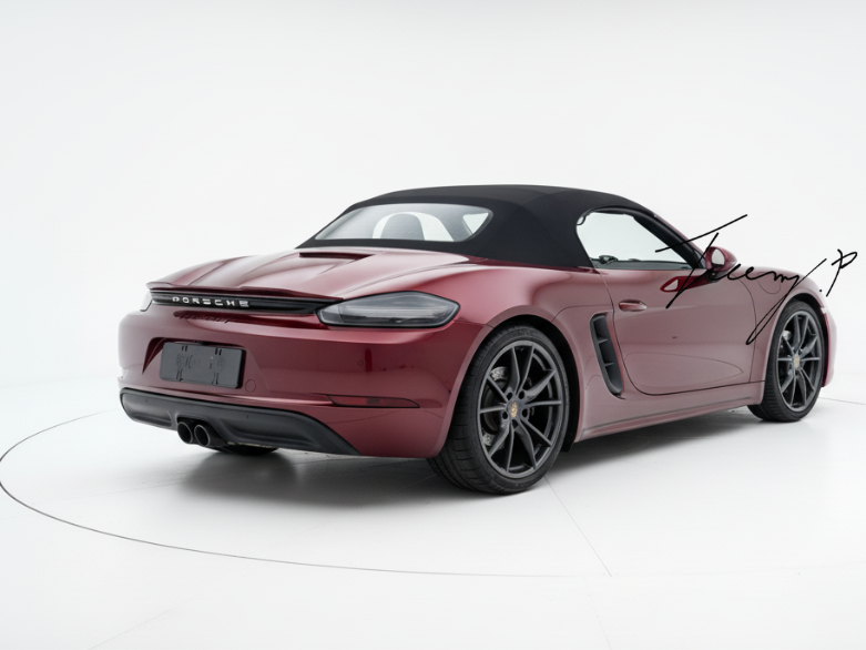 PORSCHE BOXSTER 2016 - 2024 GLOSS BLACK REAR BOOT LIP SPOILER WING BOD ...
