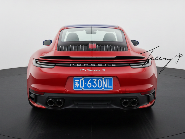 Porsche 911 Carrera 992 (2019+) Gloss Black Rear Boot Lip Spoiler Wing Body