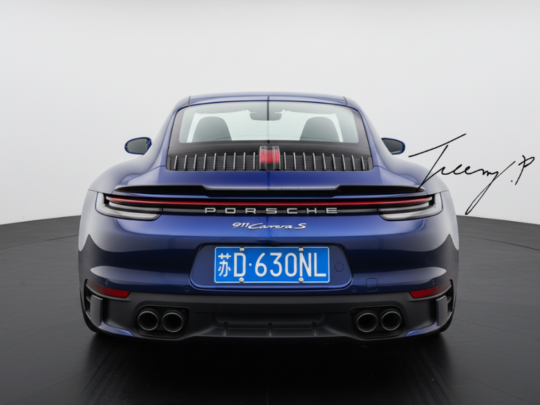 Porsche 911 Carrera 992 (2019+) Gloss Black Rear Boot Lip Spoiler Wing Body
