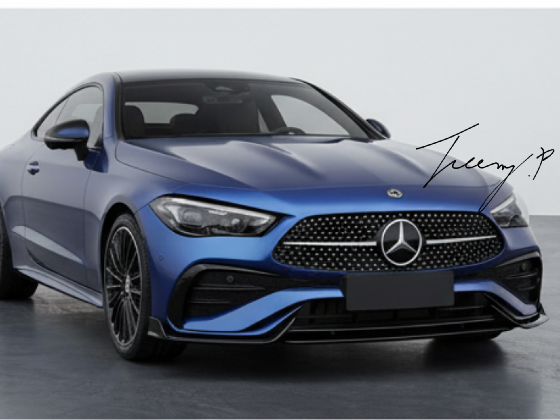 Mercedes CLE C236 (2024-2025) Gloss Black 3-Piece Front Bumper Spoiler Lip Splitter