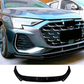 AUDI A3 S3 S LINE 8Y FACELIFT 2024 - 2025 GLOSS BLACK FRONT SPLITTER SPOILER KIT BODYKIT