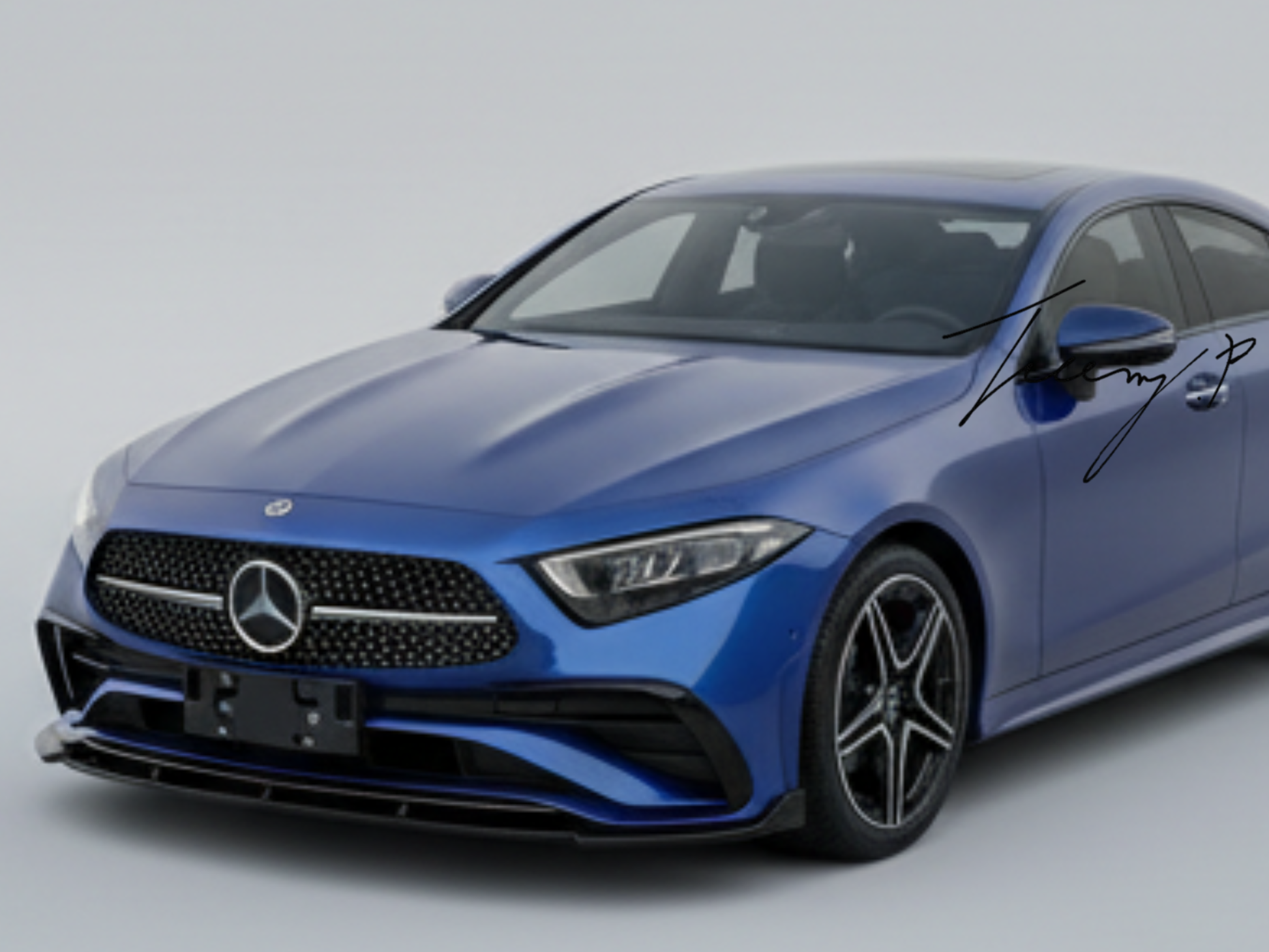 Mercedes CLS Class C257 Facelift (2020+) Gloss Black Front Splitter Lip Spoiler