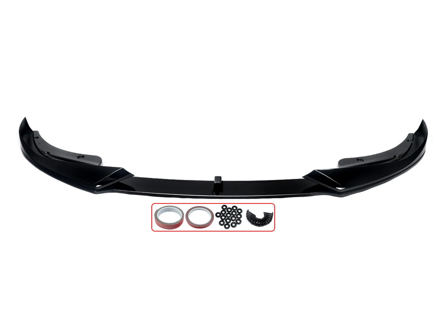BMW 4 Series G22 G23 M Sport (2020–2023) Gloss Black AC Style Front Lip Splitter