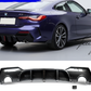 BMW 4 Series G22 G23 M Sport (2020+) Carbon Look Rear Diffuser Valance Bumper LED