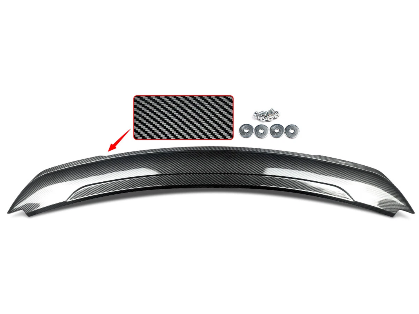 Ford Mustang (2015–2022) GT Style Carbon Look Rear Boot Spoiler Wing Lip 