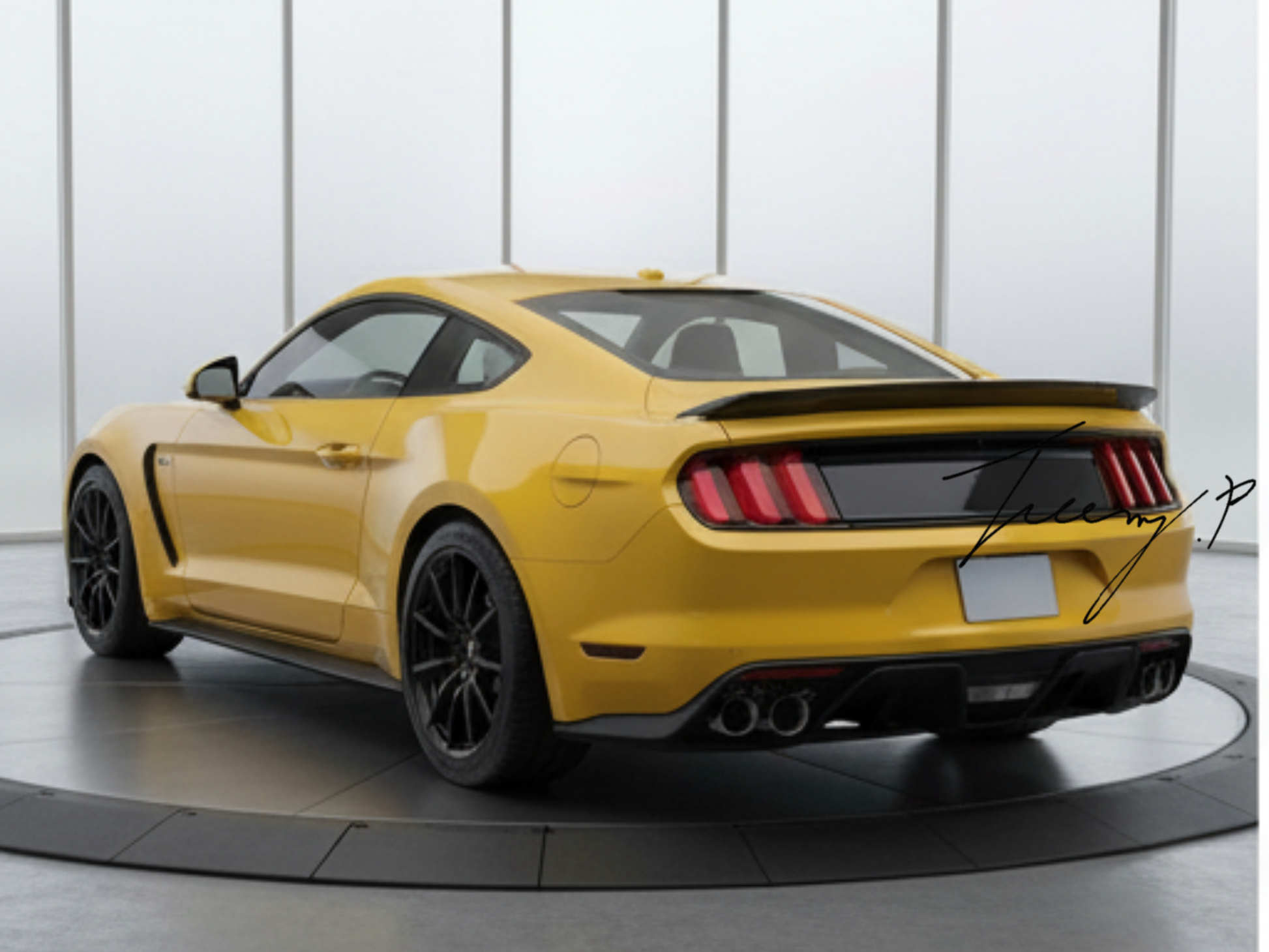 Ford Mustang (2015–2022) GT Style Carbon Look Rear Boot Spoiler Wing Lip 