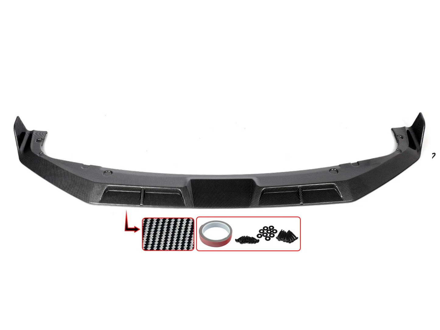 BMW X5M F95 & X6M F96 (2023+) Carbon Look ABS Front Bumper Splitter Spoiler Lip