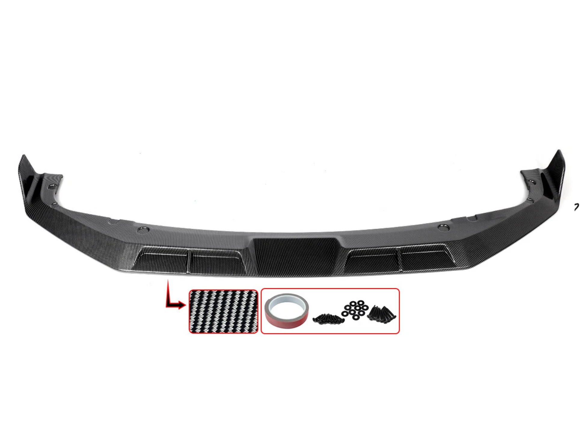 BMW X5M F95 & X6M F96 (2023+) Carbon Look ABS Front Bumper Splitter Spoiler Lip