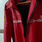 Porsche Jacket Leather Embroidered Stitched Padded Baggy style Racing F1 - Unisex - Outdoor Coat Women & Men Hoodie