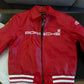 Porsche Jacket Leather Embroidered Stitched Padded Baggy style Racing F1 - Unisex - Outdoor Coat Women & Men Hoodie