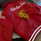 Porsche Jacket Leather Embroidered Stitched Padded Baggy style Racing F1 - Unisex - Outdoor Coat Women & Men Hoodie