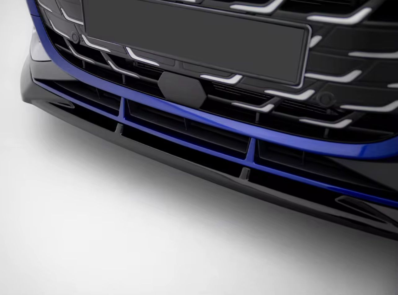 Gloss Black Front Splitter 3 Piece for Audi A3 8Y Facelift 2024+ S Line Front Bumper