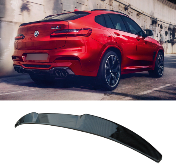 BMW X4 SPOILER G02 X4M M PERFORMANCE REAR TRUNK BOOT SPOILER CARBON FIBRE STYLE (2018+)