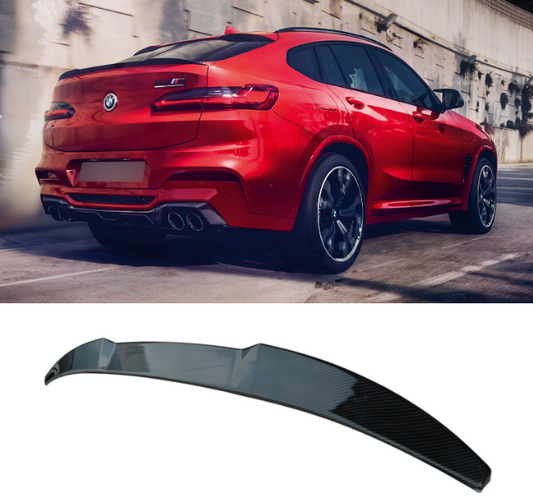 BMW X4 SPOILER G02 X4M M PERFORMANCE REAR TRUNK BOOT SPOILER CARBON FIBRE STYLE (2018+)