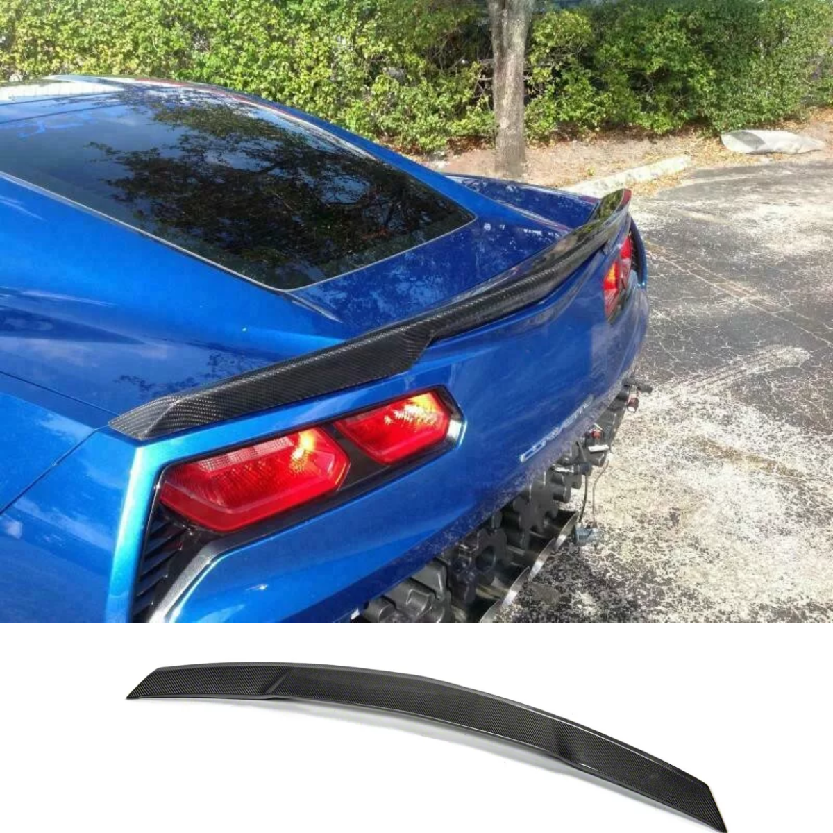 Chevrolet Corvette C7 (2014-2019) Real Carbon Fiber Trunk Spoiler - Z51/Z06 Style