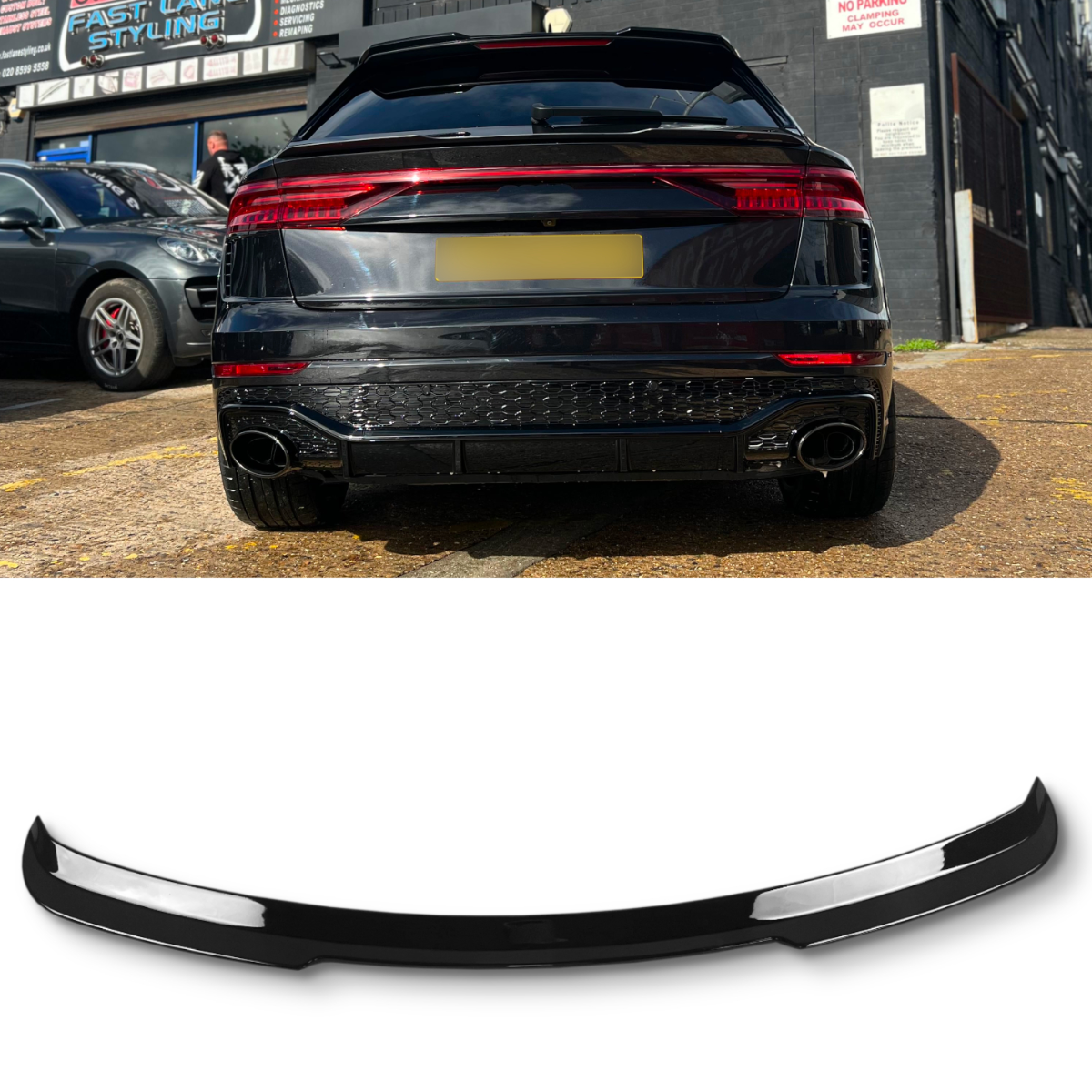 Audi SQ8 4M (2023+) Rear Roof Lip Spoiler Wing Gloss Black 4x4 Body Kit