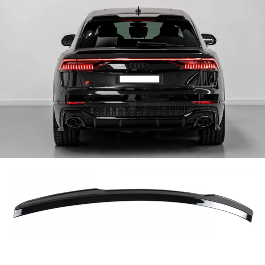 Audi RSQ8 4M S Line (2018-2023) Rear Mid Boot Spoiler Extension Wing Gloss Black