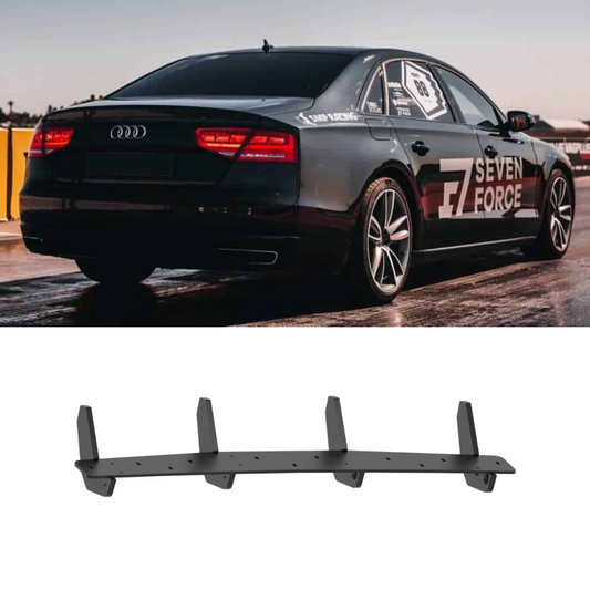 Audi A8 D4 (2010-2014) Rear Bumper Diffuser Shark Chin Splitter Spoiler