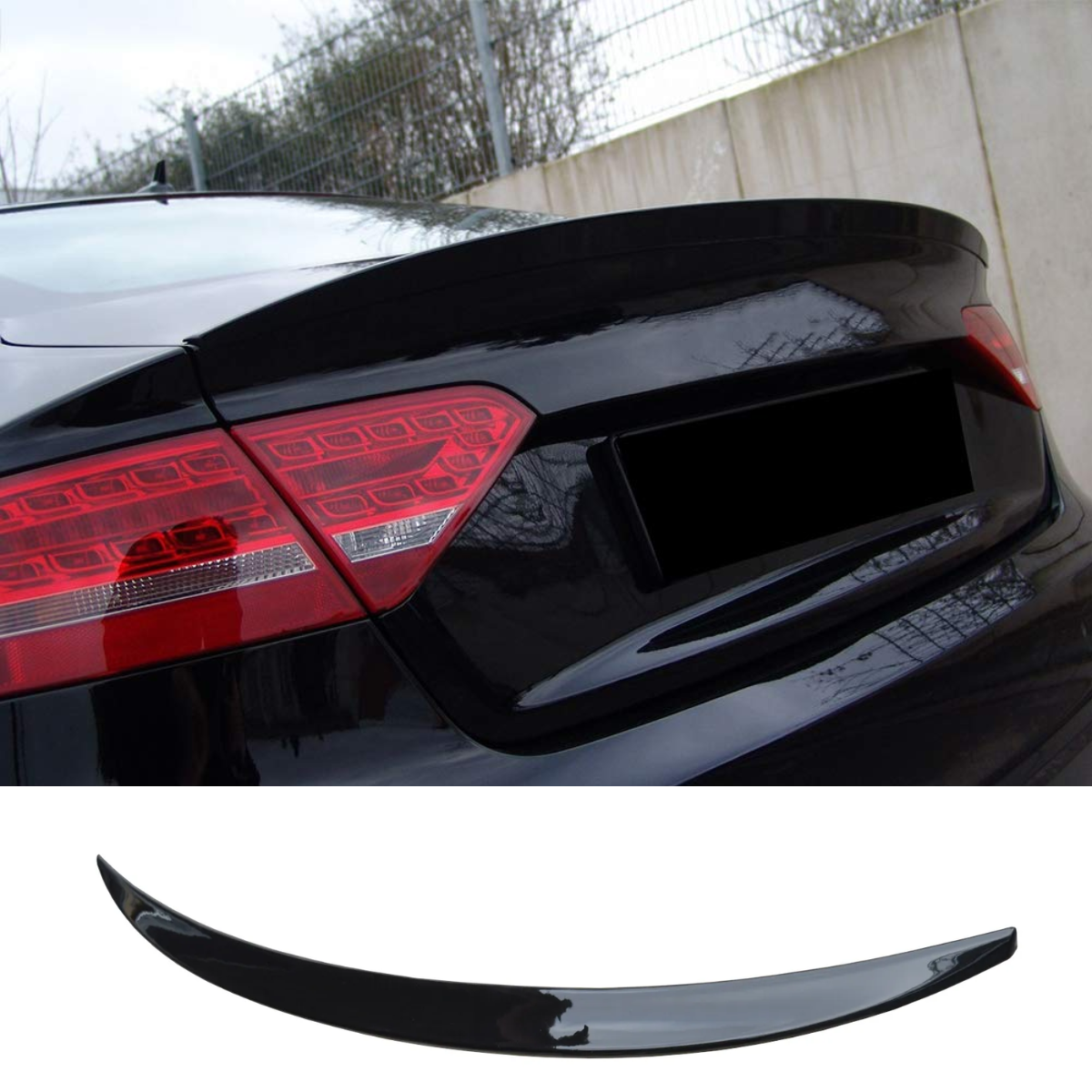 Gloss Black Rear Boot Trunk Lip Spoiler