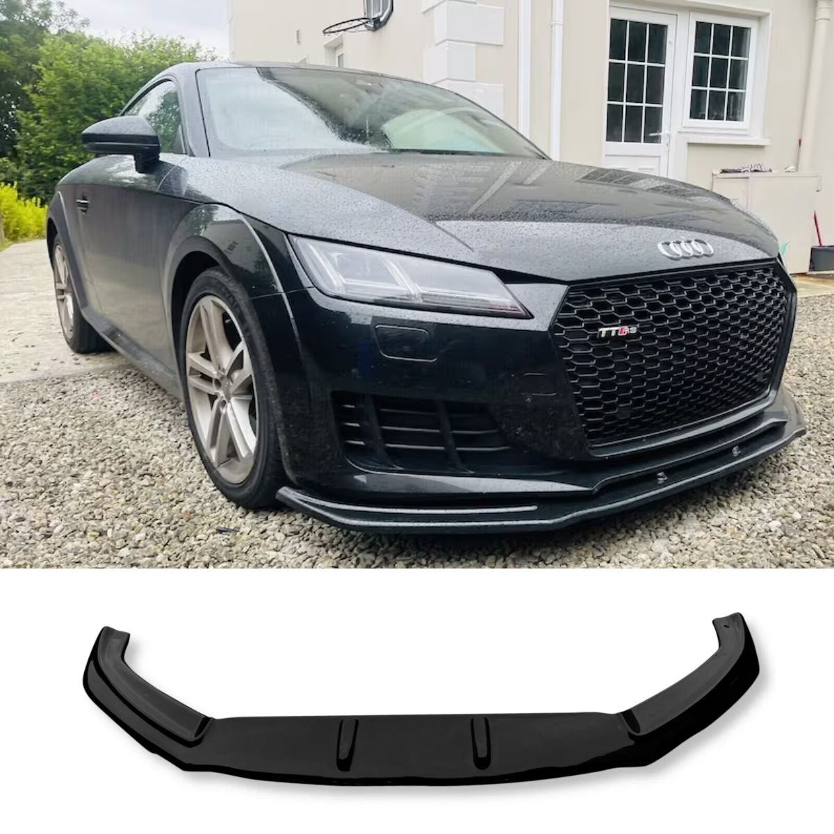 Gloss Black Front Lip Splitter