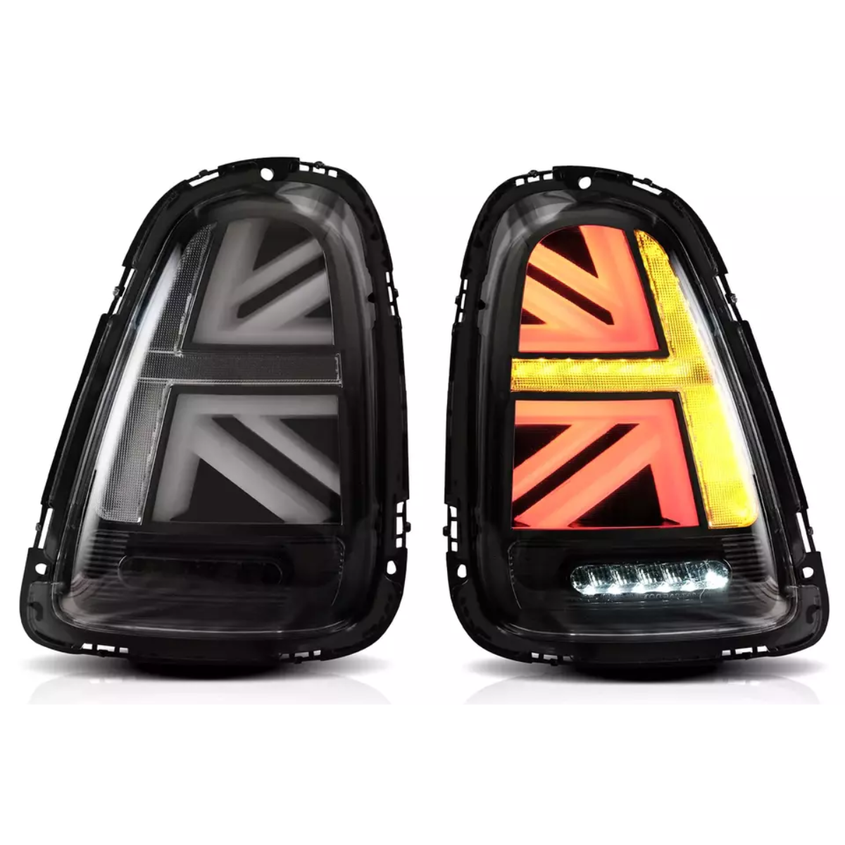  Clear LED Tail Lights - Union Jack