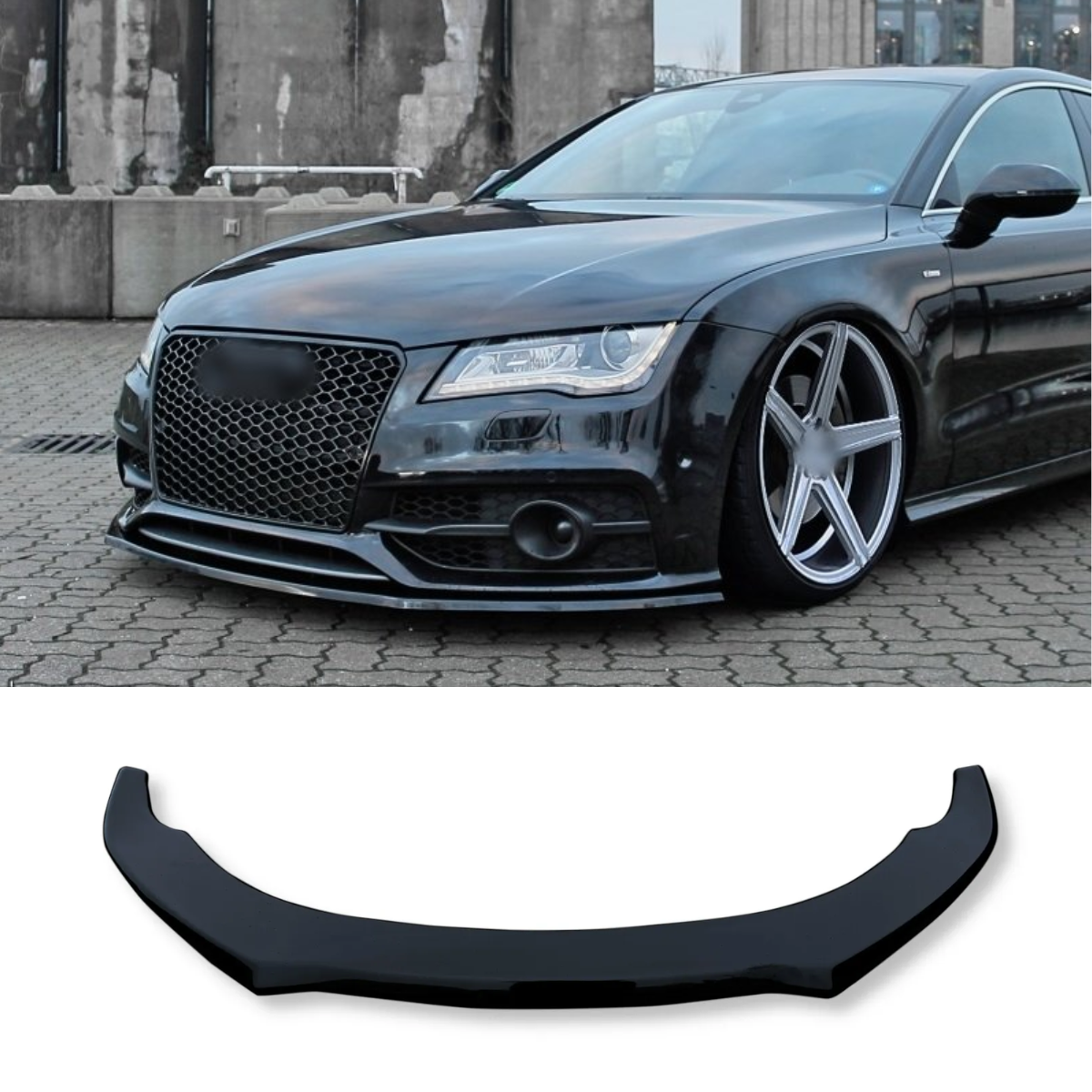 FRONT SPLITTER OF AUDI A7 S7 S-LINE C7 FACELIFT 2014-2017