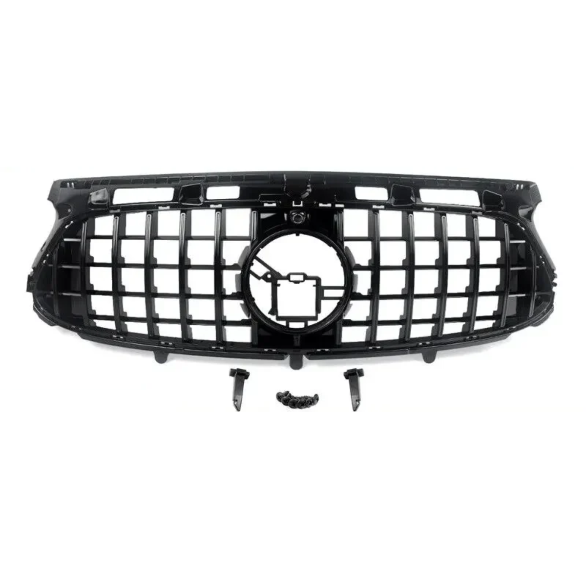 Gloss Black GT Style Front Bumper Grille 