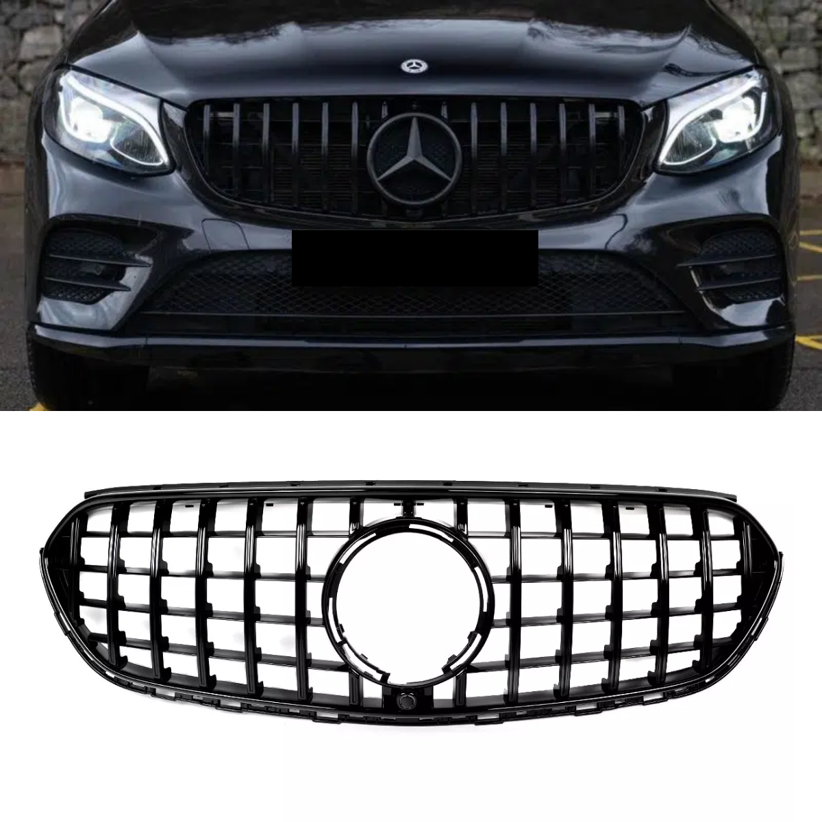 Front Bumper Grille for Mercedes X254 C254 GLC220 GLC260 GLC300 AMG (2023+)