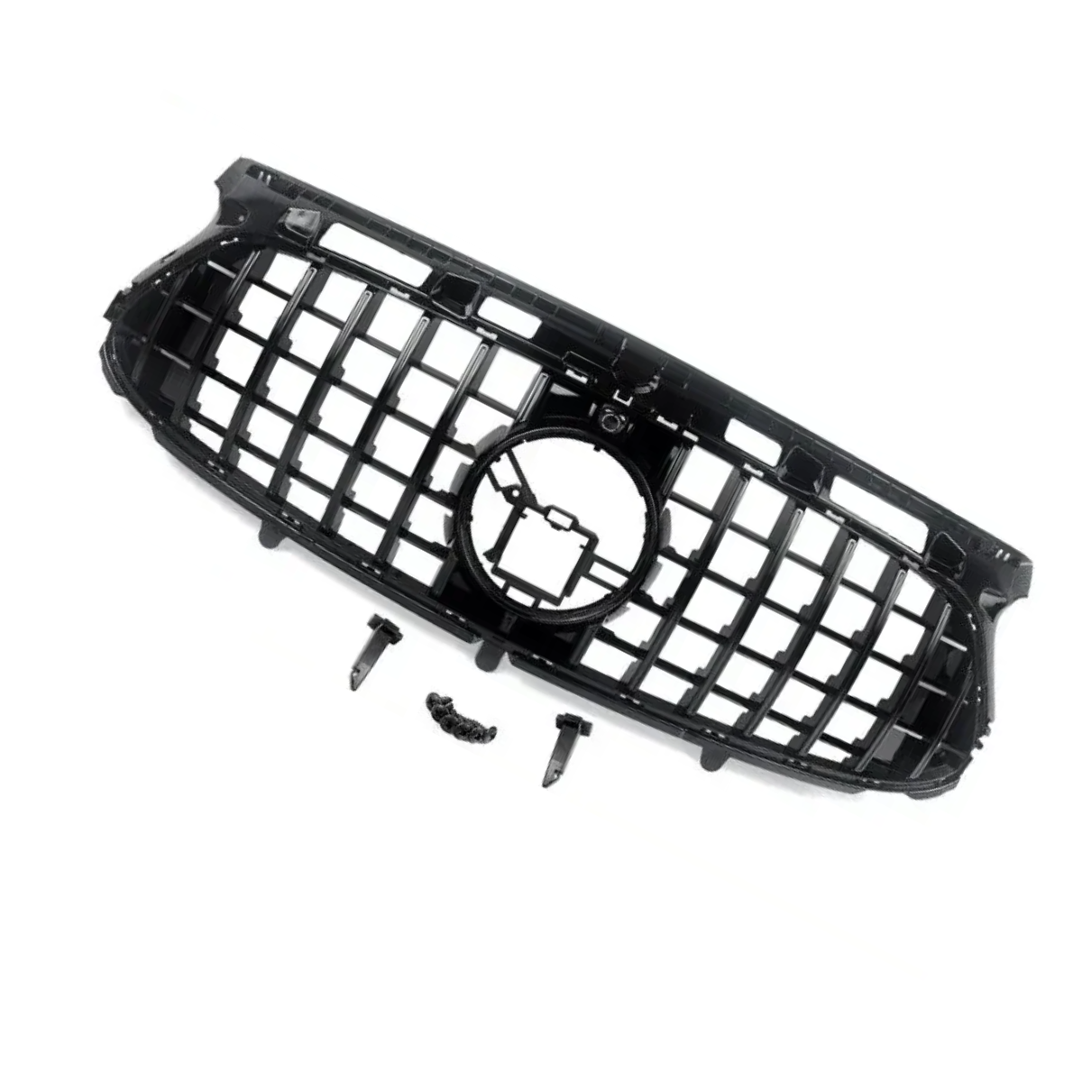 Gloss Black GT Style Front Bumper Grille 