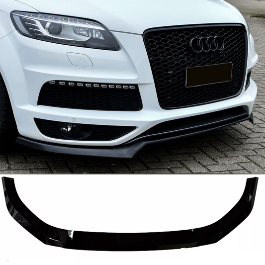 Audi SQ7 S Line (2016-2019) 4M Front Bumper Lip Splitter Spoiler - Gloss Black Finish