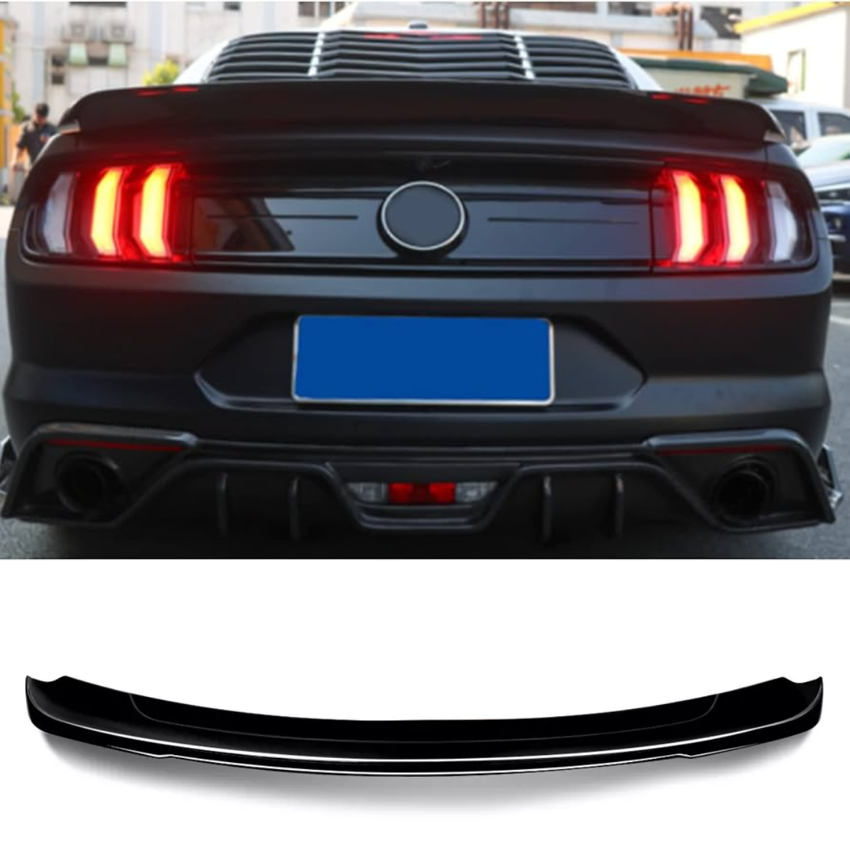 Gloss Black Rear Boot Spoiler Wing Lip Body Kit 2015+