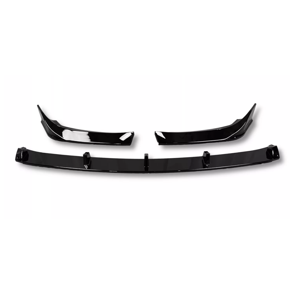 GLOSS BLACK FRONT LIP SPLITTER M PERFORMANCE STYLE FOR BMW X1 F48 2015-2022