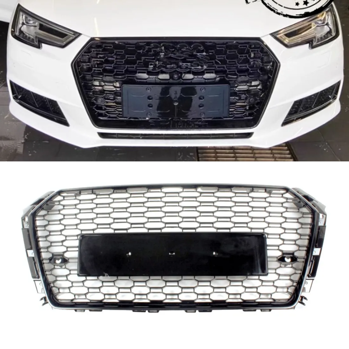 Audi A4 B9 S-Line (2015-2019) RS-Style Gloss Black Grille Grill Upgrade