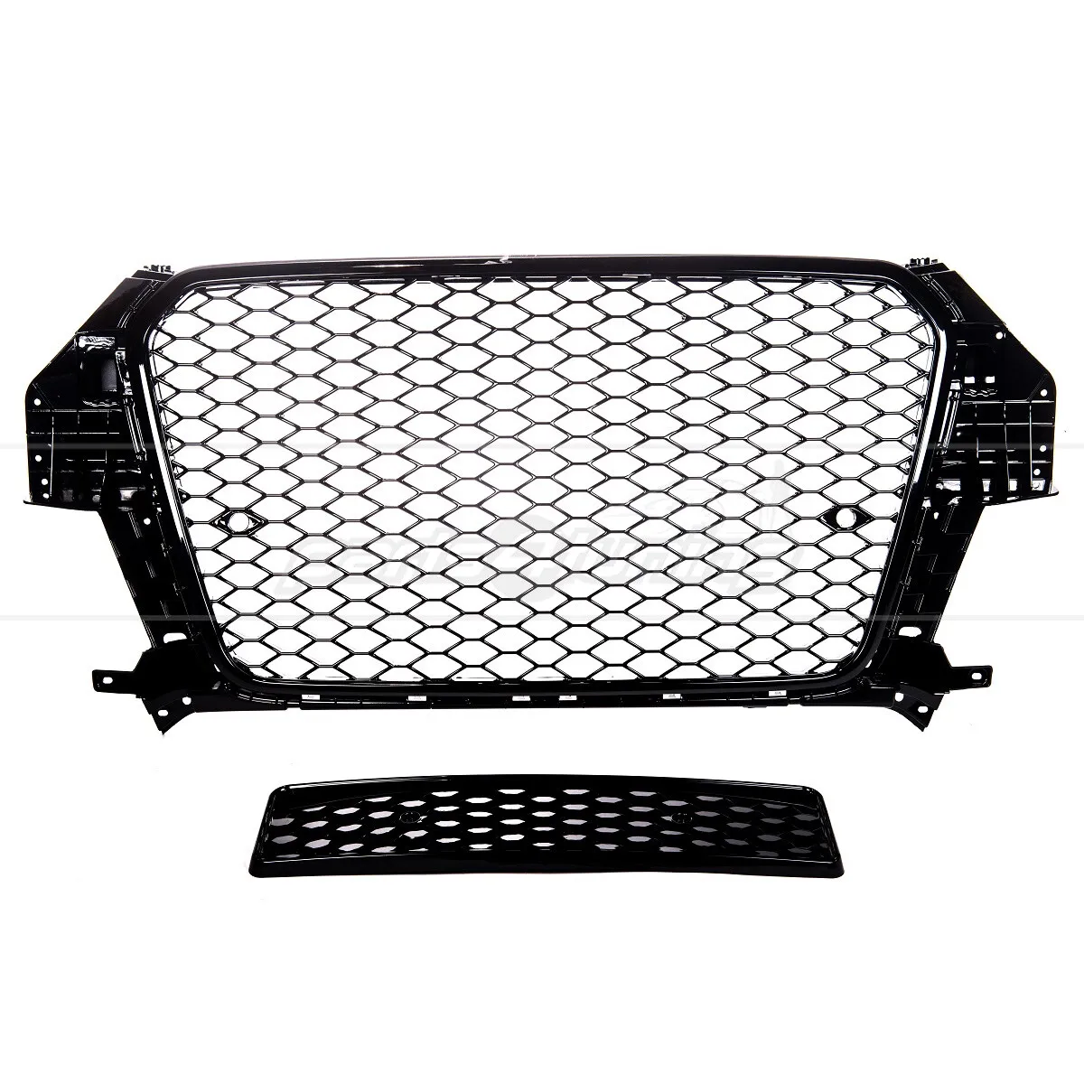 Audi Q3 8U (2011-2015) Gloss Black Honeycomb Grille - RS Style Radiator Bumper Grille