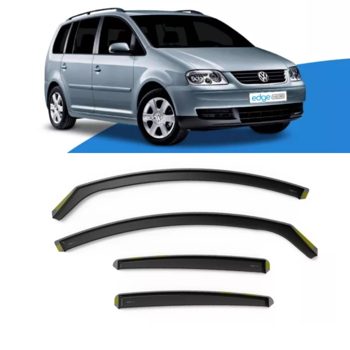 VW Tiguan MK2 (2016-Onwards) 5 Door SUV Wind Deflectors 4pc EdgeVisors Set