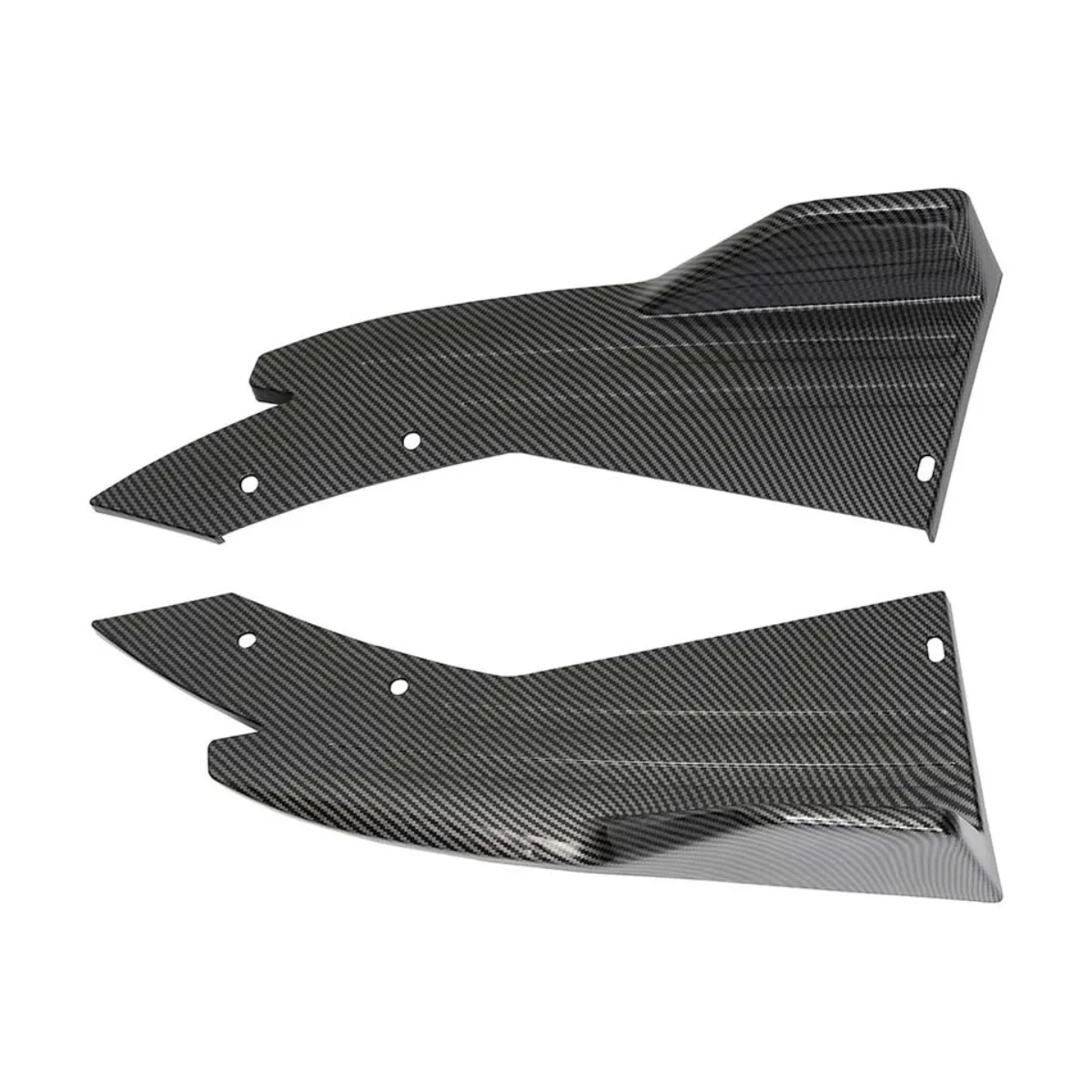 Rear Bumper Lip Spoiler Splitter Diffuser Canard Carbon Fiber