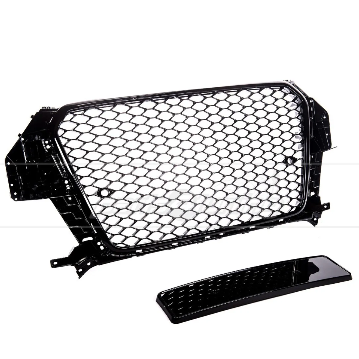 Audi Q3 8U (2011-2015) Gloss Black Honeycomb Grille - RS Style Radiator Bumper Grille