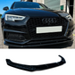 AUDI A4 B9 S-LINE 2016 - 2023 RISER FRONT SPLITTER LIP GLOSS BLACK