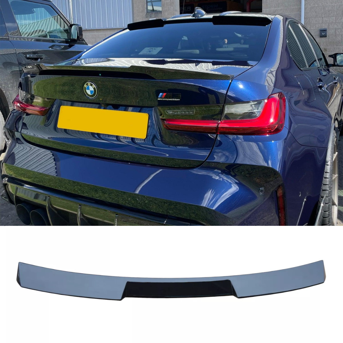 Gloss Black M Performance Rear Window Roof Spoiler