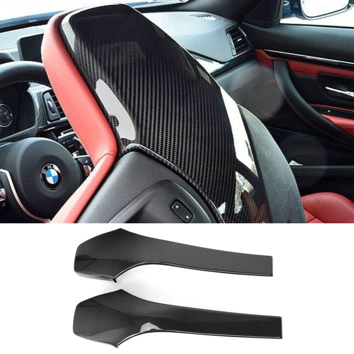 Genuine Carbon Fiber Interior Trim - Seat Back Covers