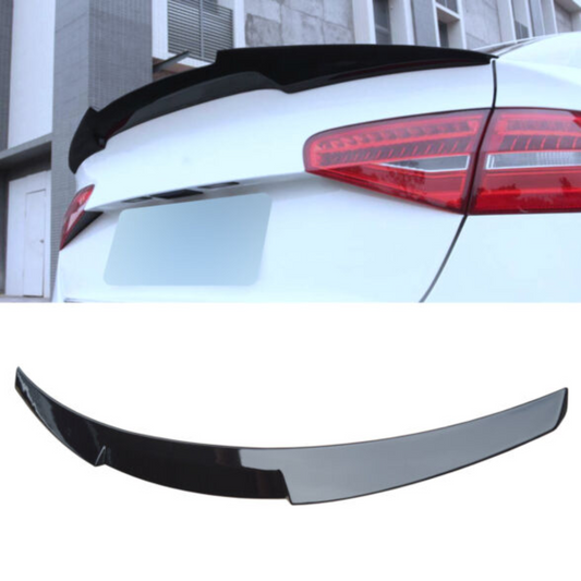 Audi RS4 B8 Saloon (2013-2016) Style Rear Roof Spoiler Lip in Gloss Black