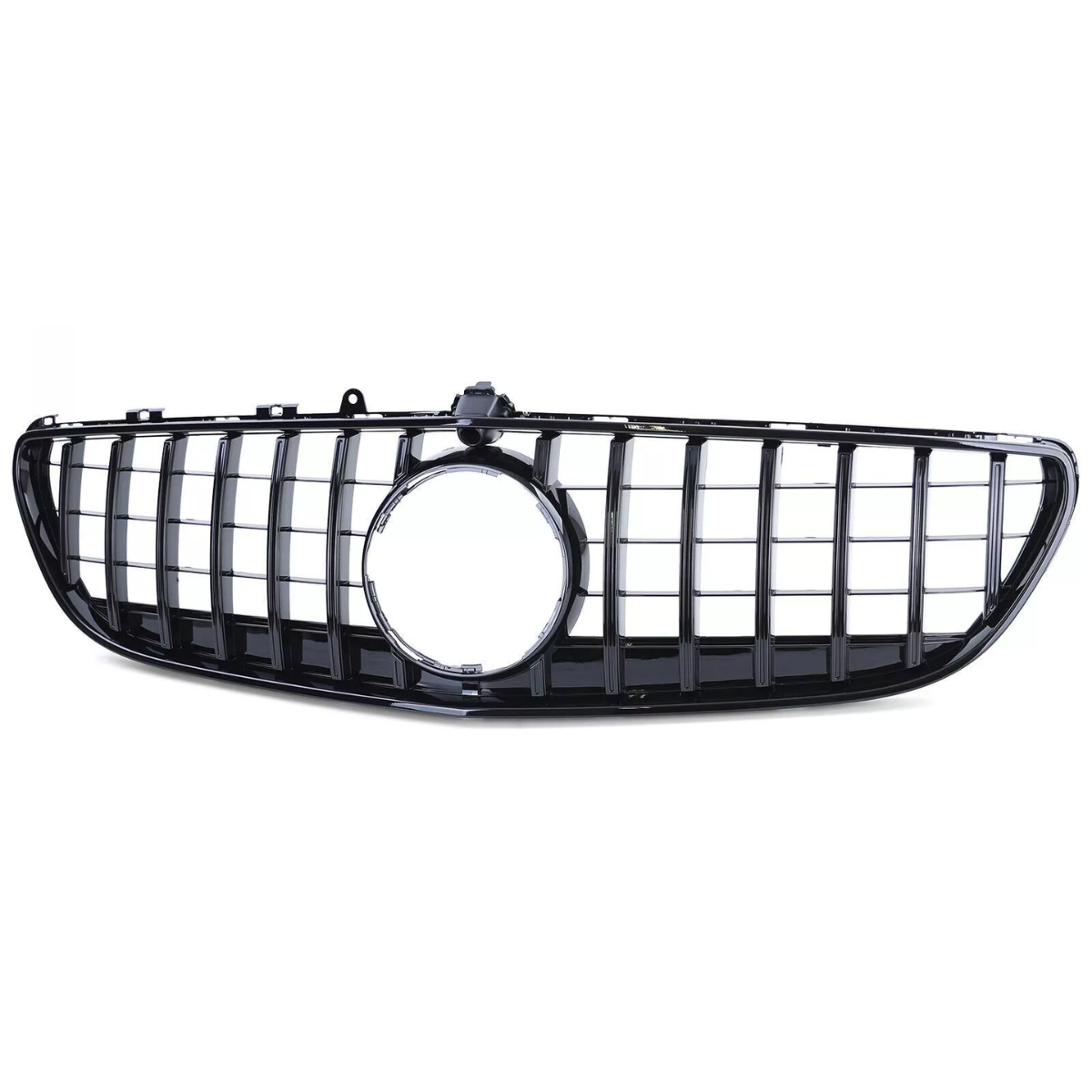 Gloss Black Front Bonnet Grill for Mercedes CLS C218 (2014-2018)